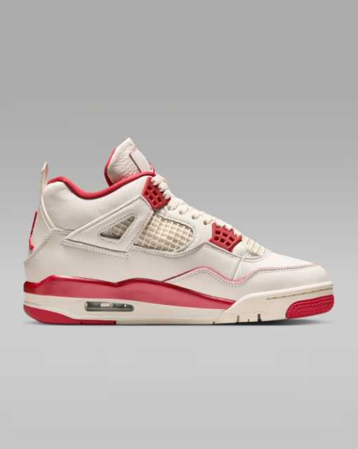 Air Jordan 4 Retro 'Pale Ivory and Tough Red'