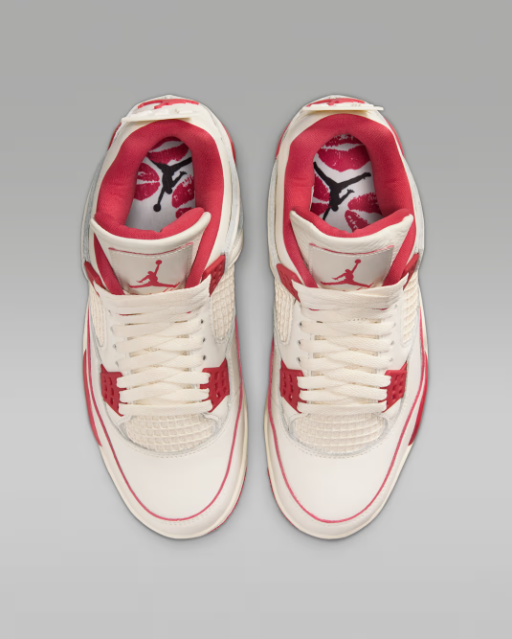 Air Jordan 4 Retro 'Pale Ivory and Tough Red'