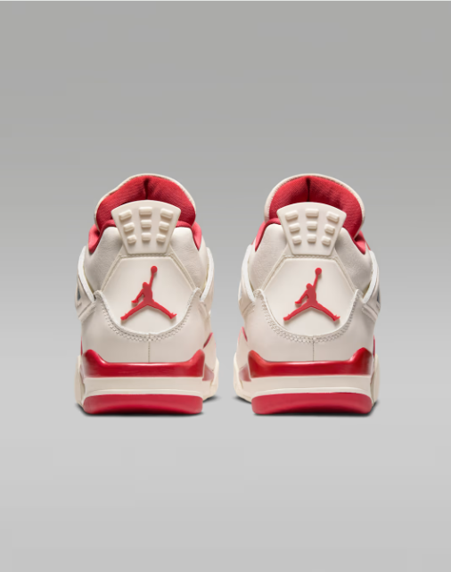 Air Jordan 4 Retro 'Pale Ivory and Tough Red'