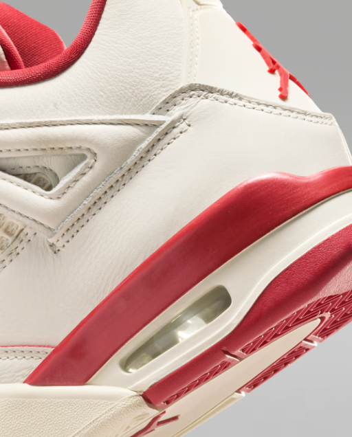 Air Jordan 4 Retro 'Pale Ivory and Tough Red'